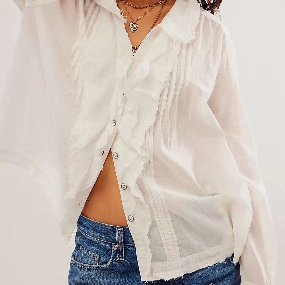 We The Free Off-White Blouse